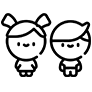 Picto garçon fille